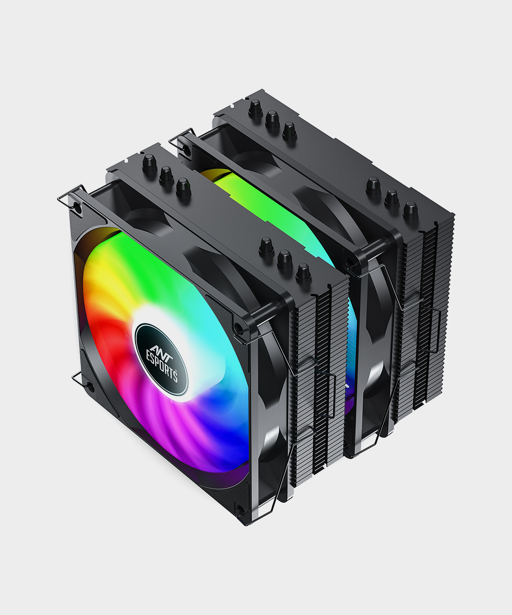 Ant Esports ICE-C621 Dual Tower ARGB CPU Air Cooler