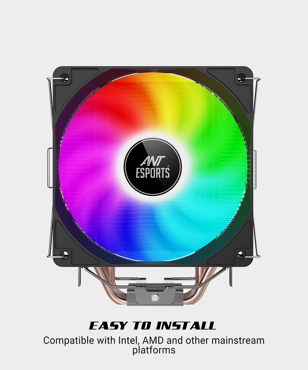 Ant Esports ICE-C400 Rainbow LED CPU Air Cooler