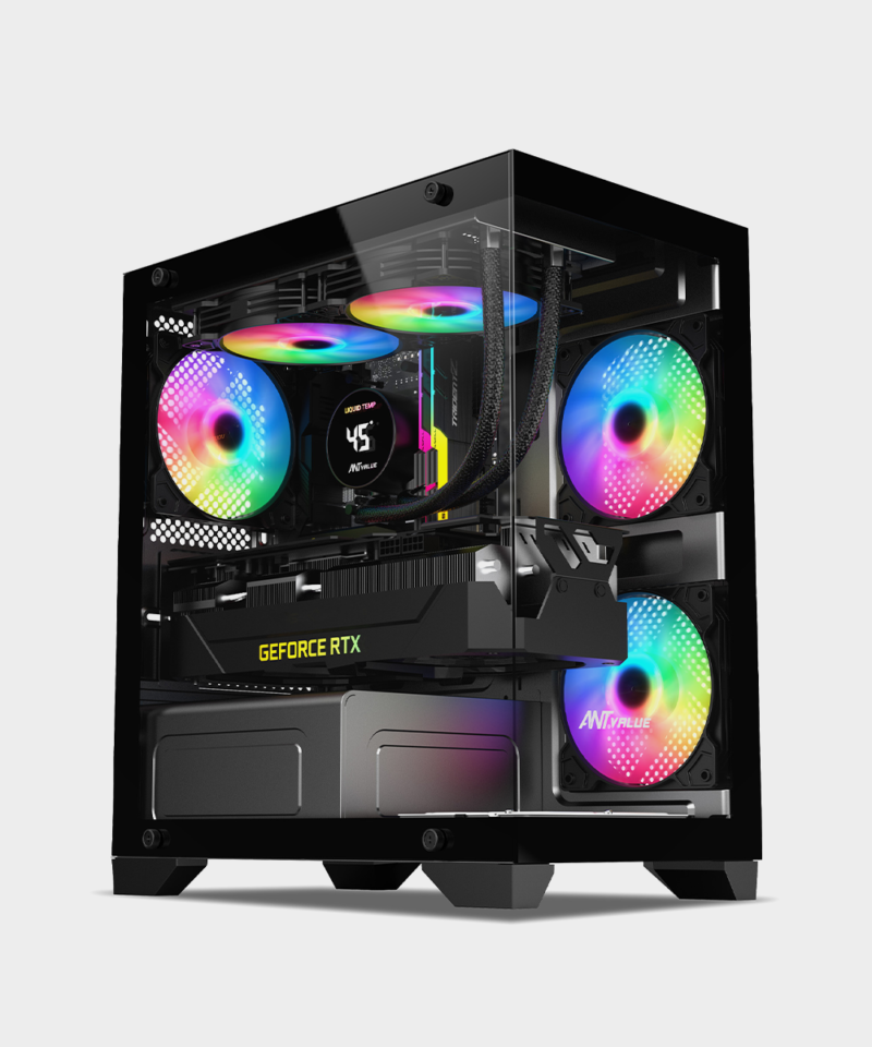 Ant Value CV200 Mini-Tower Computer Case/Gaming Cabinet – Black