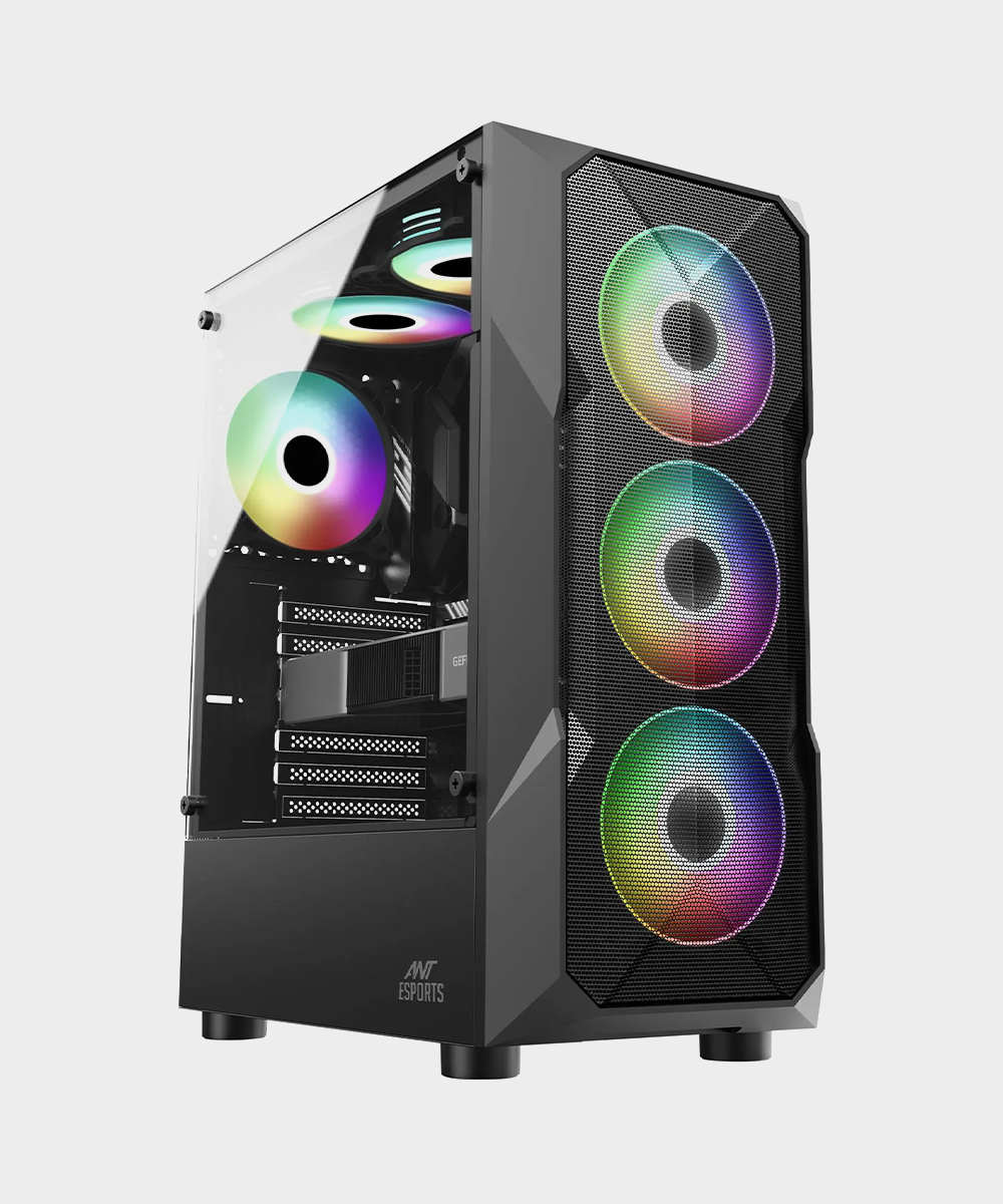 Intel Core i5 12400 | 12th Gen Desktop Computer | 16 GB Ram | 500 GB NVMe SSD |  2TB Hard Drive | Ant Esports ICE- 300 Mesh | Gaming | Photoshop Editing & Video Editing PC