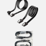 Original  SATA Cable III 6Gbps Straight HDD SDD Data Cable with Locking Latch 16 inches Compatible for SATA HDD, SSD, CD Driver, CD Writer, Black